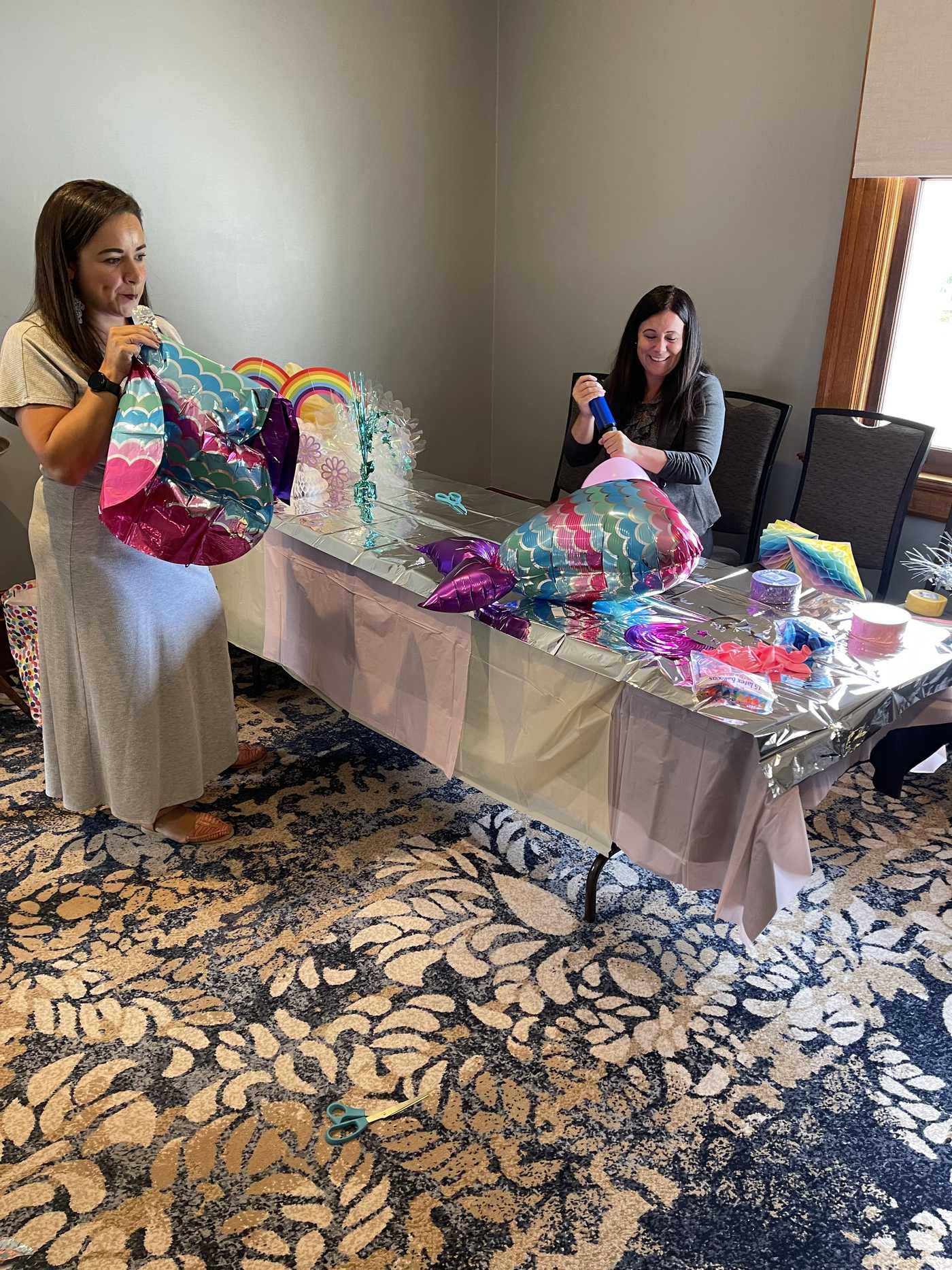 A team presenting its bright and colorful cantina